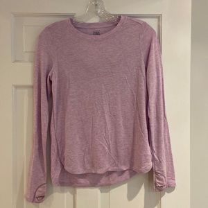 Athleta Girl long sleeve T/open on back L/12